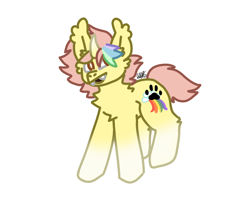 Size: 2500x2000 | Tagged: safe, artist:the_dragons_den, derpibooru import, oc, oc:ponkus, bat pony, pony, unicorn, female, mare, simple background, solo, transparent background