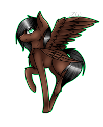 Size: 512x634 | Tagged: safe, artist:kat-the-true-kitkat, derpibooru import, oc, oc only, pegasus, pony, chest fluff, pegasus oc, raised hoof, raised leg, simple background, smiling, solo, transparent background, wings