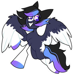 Size: 1280x1308 | Tagged: safe, artist:moonert, derpibooru import, oc, oc only, pegasus, pony, colored wings, eye clipping through hair, pegasus oc, simple background, solo, transparent background, two toned wings, wings