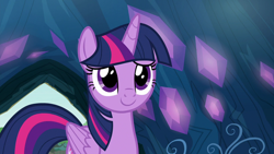Size: 1280x720 | Tagged: safe, derpibooru import, screencap, twilight sparkle, twilight sparkle (alicorn), alicorn, pony, season 9, uprooted, spoiler:s09, cute, smiling, solo, twiabetes