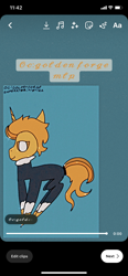 Size: 828x1792 | Tagged: safe, artist:enperry88, derpibooru import, oc, oc only, oc:golden forge, pony, unicorn, bedroom eyes, clothes, coat, horn, looking at you, male, pony oc, solo, stallion, stallion oc, unicorn oc