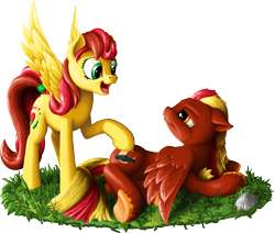 Size: 2043x1733 | Tagged: safe, artist:da-exile, derpibooru import, oc, oc only, oc:rum, oc:scarlet splash, pegasus, pony, female, mare, simple background, transparent background