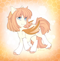 Size: 1392x1423 | Tagged: safe, artist:eltaile, derpibooru import, oc, oc:honey milk, bat pony, pony, commission, ear piercing, earring, female, jewelry, mare, piercing, simple background, solo, your character here