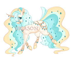 Size: 2900x2300 | Tagged: safe, artist:gigason, derpibooru import, oc, oc only, oc:raindrop lace, pony, unicorn, magical lesbian spawn, offspring, parent:coco pommel, parent:princess celestia, simple background, solo, transparent background