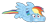 Size: 1277x607 | Tagged: safe, artist:benpictures1, rainbow dash, pegasus, pony, my little pony: the movie, cute, dashabetes, female, flying, frog (hoof), gritted teeth, inkscape, mare, scared, simple background, solo, transparent background, underhoof, vector