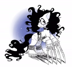 Size: 2048x1908 | Tagged: safe, artist:sidruni, derpibooru import, pony, edward scissorhands, ponified, solo