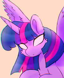 Size: 2000x2443 | Tagged: safe, artist:itsgrimmpone, derpibooru import, twilight sparkle, twilight sparkle (alicorn), alicorn, pony, simple background, solo