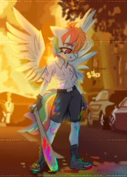 Size: 2936x4096 | Tagged: safe, artist:irinamar, derpibooru import, rainbow dash, anthro, pegasus, solo, ych example, your character here