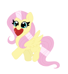 Size: 2340x2537 | Tagged: safe, artist:cinematic-fawn, derpibooru import, fluttershy, pony, chibi, heart, mouth hold, simple background, solo, white background