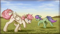 Size: 1920x1080 | Tagged: safe, artist:adagiostring, derpibooru import, oc, oc only, earth pony, pegasus, pony