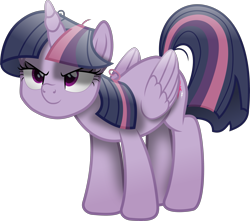 Size: 3523x3110 | Tagged: safe, artist:lincolnbrewsterfan, derpibooru import, mean twilight sparkle, alicorn, pony, my little pony: the movie, rainbow roadtrip, the mean 6, .svg available, adorabolical, clone, cropped, cute, evil grin, face down ass up, female, grin, high res, kubrick stare, looking up, mare, movie accurate, multicolored hair, multicolored mane, multicolored tail, plotting your demise, shading, simple background, sinister, smiling, smug, smuglight sparkle, solo, svg, tail, transparent background, vector, you need me