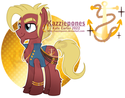 Size: 1024x802 | Tagged: safe, artist:kazziepones, derpibooru import, oc, oc only, oc:keelhauler, earth pony, pony, male, simple background, solo, stallion, transparent background