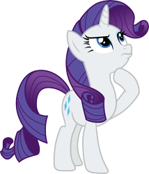 Size: 3000x3497 | Tagged: safe, artist:cloudyglow, derpibooru import, rarity, pony, unicorn, castle sweet castle, .ai available, female, full body, high res, hooves, horn, looking up, mare, raised hoof, raised leg, simple background, solo, standing, tail, transparent background, vector