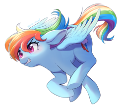Size: 3455x3018 | Tagged: safe, artist:dos_towel, derpibooru import, rainbow dash, pegasus, pony, female, mare, running, simple background, solo, spread wings, white background, wings