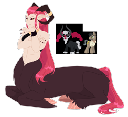 Size: 1800x1650 | Tagged: safe, artist:purplegrim40, derpibooru import, oc, centaur, earth pony, pony, taur, crack ship offspring, magical gay spawn, male, offspring, parent:doctor caballeron, parent:tirek, simple background, stallion, transparent background