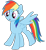 Size: 1270x1377 | Tagged: safe, artist:benpictures1, rainbow dash, pegasus, pony, party pooped, :o, cute, dashabetes, female, inkscape, looking down, mare, simple background, solo, transparent background, vector