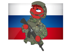 Size: 4961x3508 | Tagged: safe, artist:wonkysole, derpibooru import, oc, oc only, oc:spriggs, pony, 2014, ak, ak-74, assault rifle, clothes, gun, high res, military uniform, rifle, russia, russian flag, solo, uniform, weapon