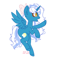 Size: 861x860 | Tagged: safe, artist:spotenyx, derpibooru import, oc, oc:fleurbelle, alicorn, alicorn oc, bow, female, golden eyes, hair bow, horn, mare, simple background, transparent background, wings