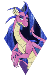 Size: 1181x1772 | Tagged: safe, artist:inuhoshi-to-darkpen, derpibooru import, gaius (dragon), dragon, simple background, transparent background