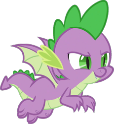 Size: 796x861 | Tagged: safe, artist:pascalmulokozi2, derpibooru import, edit, edited screencap, screencap, spike, dragon, background removed, flying, male, simple background, solo, transparent background, winged spike, wings