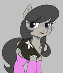 Size: 475x553 | Tagged: safe, artist:mushy, ponerpics import, octavia melody, earth pony, pony, aggie.io, clothes, dress, female, mare, open mouth, simple background, socks