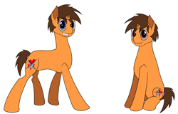 Size: 2500x1600 | Tagged: safe, artist:mindstormproductions, derpibooru import, oc, oc only, oc:charming shadow, pony, unicorn, broken horn, horn, male, simple background, solo, stallion, white background