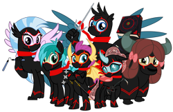 Size: 6120x4000 | Tagged: safe, artist:ponygamer2020, derpibooru import, gallus, ocellus, sandbar, silverstream, smolder, yona, changedling, changeling, classical hippogriff, dragon, earth pony, griffon, hippogriff, pony, yak, school daze, :p, book, clan, claws, clothes, cloven hooves, crossed arms, crossed legs, crossover, cute, cuteling, diaocelles, dragon wings, dragoness, excited, fangs, female, gallabetes, gasp, group, happy, horn, katana, kunai, kusarigama, looking at you, male, monkey swings, ninja, ninjanomicon, nose, nunchucks, randy cunningham: 9th grade ninja, sai, sandabetes, scarf, shuriken, shy, silly, simple background, spread wings, student six, suit, sword, tail, teenaged dragon, teenager, transparent background, vector, weapon, wings, yonadorable