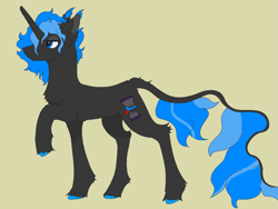 Size: 2431x1825 | Tagged: safe, artist:hrabiadeblacksky, derpibooru import, oc, oc:hrabia de black sky, kirin, pony, unicorn, solo