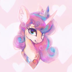 Size: 1500x1500 | Tagged: safe, artist:dearmary, derpibooru import, princess flurry heart, alicorn, pony, bust, chest fluff, ear fluff, ears, female, looking at you, mare, older, older flurry heart, smiling, smiling at you, solo