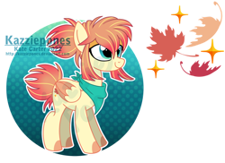 Size: 1024x747 | Tagged: safe, artist:kazziepones, derpibooru import, oc, oc only, oc:falling leaves, pegasus, pony, colored wings, female, mare, simple background, solo, transparent background, two toned wings, wings