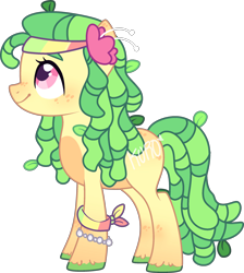 Size: 2236x2491 | Tagged: safe, artist:kurosawakuro, derpibooru import, oc, earth pony, base used, female, mare, offspring, parent:fluttershy, parent:sandalwood, parents:sandalshy, simple background, solo, transparent background