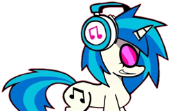 Size: 626x402 | Tagged: safe, artist:rainbrony, derpibooru import, edit, dj pon-3, vinyl scratch, pony, unicorn, friday night funkin', happy, simple background, smiling, solo, transparent background, walking