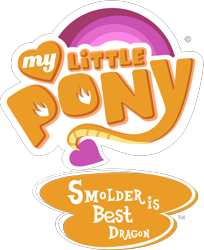 Size: 3257x4000 | Tagged: safe, artist:ponygamer2020, derpibooru import, edit, smolder, best pony, best pony logo, logo, logo edit, my little pony logo, simple background, smolder is best dragon, transparent background, vector