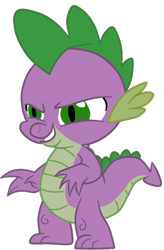 Size: 2000x3040 | Tagged: safe, artist:ponygamer2020, derpibooru import, spike, dragon, the mean 6, clone, ears, evil grin, evil laugh, evil spike, grin, laughing, male, mean spike, meanified, narrowed eyes, simple background, smiling, solo, standing, tail, transparent background, vector, what if
