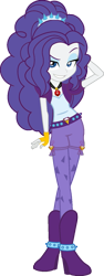 Size: 549x1457 | Tagged: safe, artist:iamsheila, derpibooru import, edit, adagio dazzle, rarity, equestria girls, female, gem, palette swap, recolor, simple background, siren gem, solo, transparent background, vector, vector edit