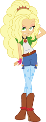 Size: 549x1457 | Tagged: safe, artist:iamsheila, derpibooru import, edit, adagio dazzle, applejack, equestria girls, female, gem, palette swap, recolor, simple background, siren gem, solo, transparent background, vector, vector edit