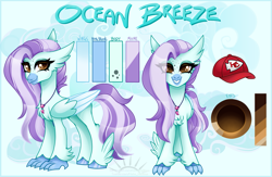 Size: 4609x3001 | Tagged: safe, artist:nekomellow, derpibooru import, oc, oc:ocean breeze, oc:ocean breeze (savygriffs), hippogriff, commission, cute, finished commission, hippogriff oc, solo