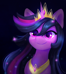 Size: 5344x6000 | Tagged: safe, artist:saphypone, derpibooru import, twilight sparkle, twilight sparkle (alicorn), alicorn, pony, absurd file size, absurd resolution, bust, crown, cute, female, jewelry, mare, peytral, portrait, regalia, solo, twiabetes