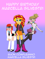 Size: 781x1023 | Tagged: safe, artist:cartoonanimefan2000, derpibooru import, sunset shimmer, human, equestria girls, anime, corona (spider riders), johnny test, simple background, solo, spider riders, transparent background