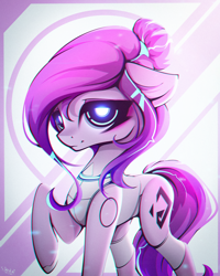 Size: 4500x5625 | Tagged: safe, artist:stahlkat, derpibooru import, oc, oc only, cyborg, earth pony, pony, solo