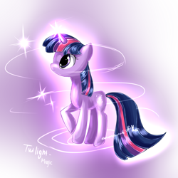 Size: 1200x1200 | Tagged: safe, artist:aquagalaxy, derpibooru import, twilight sparkle, unicorn twilight, pony, unicorn, gradient background, solo