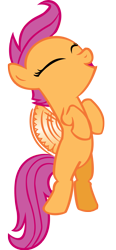 Size: 1000x2160 | Tagged: safe, artist:ohhim, derpibooru import, scootaloo, pegasus, pony, buzzing wings, eyes closed, female, filly, foal, simple background, solo, spread wings, transparent background, vector, wings