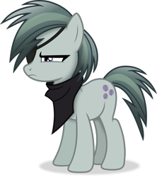 Size: 3427x3858 | Tagged: safe, artist:anime-equestria, derpibooru import, marble pie, earth pony, pony, alternate hairstyle, bandana, eyepatch, female, high res, mare, simple background, solo, transparent background, vector