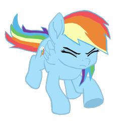Size: 1280x1355 | Tagged: safe, artist:benpictures1, rainbow dash, pegasus, pony, my little pony: the movie, cute, dashabetes, eyes closed, female, inkscape, mare, simple background, solo, transparent background, vector