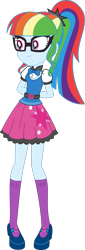 Size: 1427x4203 | Tagged: safe, artist:aqua-pony, artist:iamsheila, derpibooru import, edit, rainbow dash, sci-twi, twilight sparkle, equestria girls, clothes, female, palette swap, recolor, shoes, simple background, socks, solo, transparent background, vector, vector edit