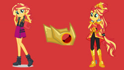 Size: 1280x720 | Tagged: safe, artist:amadondawn, derpibooru import, sunset shimmer, equestria girls, boots, crystal guardian, high heel boots, shoes, simple background, solo, transparent background