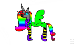 Size: 769x464 | Tagged: safe, derpibooru import, oc, oc only, oc:elizabeth(kitty queen), alicorn, pony, 1000 hours in ms paint, simple background, solo, white background