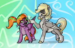 Size: 3250x2075 | Tagged: safe, artist:mylittlegodzilla, derpibooru import, oc, oc only, pegasus, pony, boop