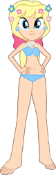 Size: 402x1245 | Tagged: safe, artist:legobuilder100, derpibooru import, megan williams, human, equestria girls, bikini, bikini babe, bikini bottom, bikini top, clothes, hand on hip, happy, simple background, solo, swimsuit, transparent background