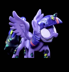 Size: 1010x1055 | Tagged: safe, artist:yh figure maker, derpibooru import, twilight sparkle, twilight sparkle (alicorn), alicorn, 3d, 3d model, craft, dusk till dawn, error, friday night funkin', glitch, pibby, sculpture